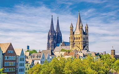 Cathedral and St Martin Church, Cologne